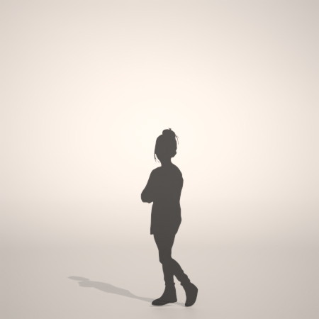 formZ 3D シルエット silhouette 子供 child 少女 girl