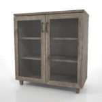 【家具】灰色の木目のリビングボード【formZ】 cabinet_0029