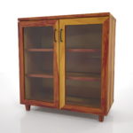 【家具】茶色の木目のリビングボード【formZ】 cabinet_0031