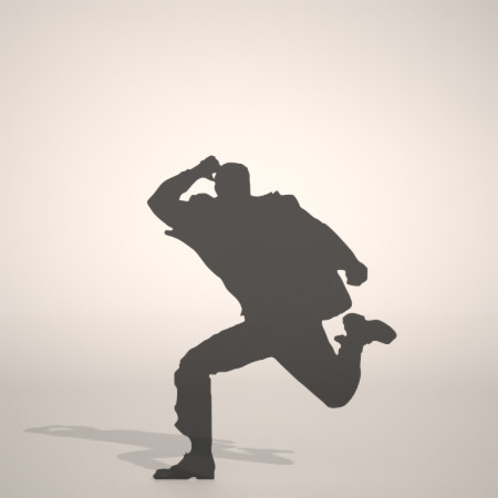 formZ 3D シルエット silhouette 男性 man ジャケット スーツ 背広 business suit 走る running ジャンプ jump 跳ぶ 会社員 ビジネスマン businessman サラリーマン