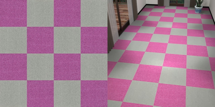 フリーデータ,2D,テクスチャー,texture,JPEG,タイルカーペット,tile,carpet,灰色,グレー,gray,紫色,むらさき,purple,市松貼り,2色市松