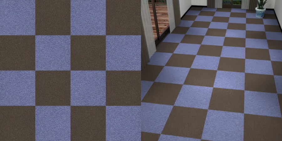 フリーデータ,2D,テクスチャー,texture,JPEG,タイルカーペット,tile,carpet,紫色,むらさき,purple,茶色,ブラウン,brown,市松貼り,2色市松