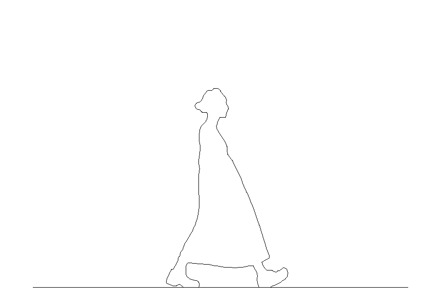 無料,商用可能,フリー素材,フリーデータ,AUTOCAD,DWG,DXF,シルエット,silhouette,woman,female,lady,ジャンパースカートを穿いた女性の2DCAD部品,skirt