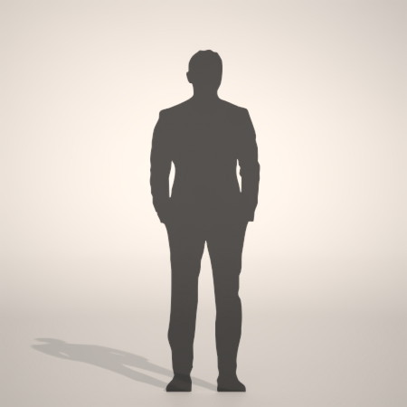 formZ 3D シルエット silhouette 男性 man ジャケット スーツ 背広 business suit 会社員 ビジネスマン businessman サラリーマン