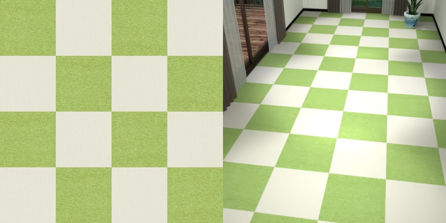 フリーデータ,2D,テクスチャー,texture,JPEG,タイルカーペット,tile,carpet,白色,しろ,ホワイト,white,緑色,グリーン,green,市松貼り,2色市松