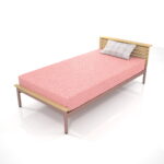 【家具】ピンク色の シングルサイズのベッド【formZ】 bed_0004