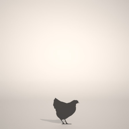 formZ 3D シルエット silhouette 動物 animal 鳥 とり バード bird 鶏 ニワトリ にわとり chicken 酉