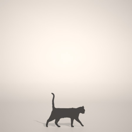 formZ 3D シルエット silhouette 動物 animal 猫 ねこ ネコ cat