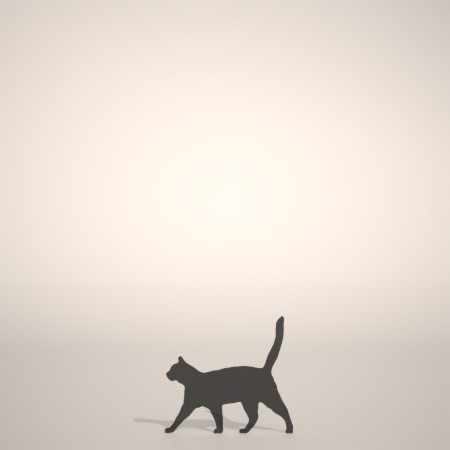 formZ 3D シルエット silhouette 動物 animal 猫 ねこ ネコ cat