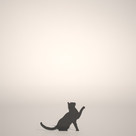 formZ 3D シルエット silhouette 動物 animal 猫 ねこ ネコ cat