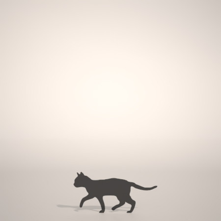 formZ 3D シルエット silhouette 動物 animal 猫 ねこ ネコ cat