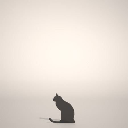 formZ 3D シルエット silhouette 動物 animal 猫 ねこ ネコ cat