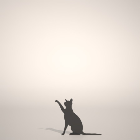 formZ 3D シルエット silhouette 動物 animal 猫 ねこ ネコ cat