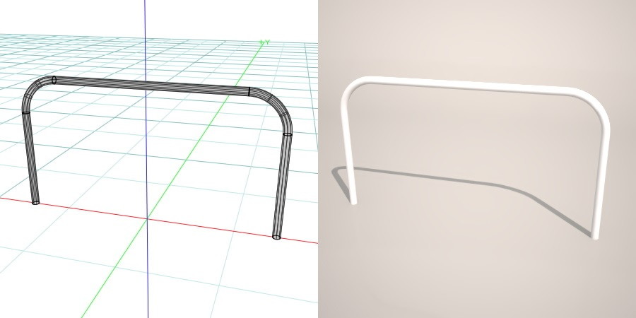 formZ 3D 道路 車両用防護柵 ガードフェンス ガードパイプ road guard pipe fence