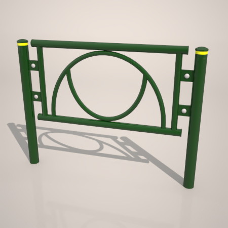 formZ 3D 道路 車両用防護柵 ガードフェンス ガードパイプ road guard pipe fence