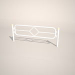 【車両用防護柵】白い ガードパイプ(2m)【formZ】 guard-pipe_0080