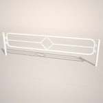 【車両用防護柵】白い ガードパイプ(3m)【formZ】 guard-pipe_0081