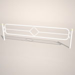 【車両用防護柵】白い ガードパイプ(3m)【formZ】 guard-pipe_0081