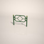 【車両用防護柵】緑色の ガードパイプ(1m)【formZ】 guard-pipe_0082
