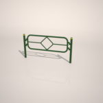 【車両用防護柵】緑色の ガードパイプ(1.5m)【formZ】 guard-pipe_0083