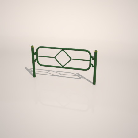 formZ 3D 道路 車両用防護柵 ガードフェンス ガードパイプ road guard pipe fence