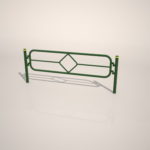 【車両用防護柵】緑色の ガードパイプ(2m)【formZ】 guard-pipe_0084