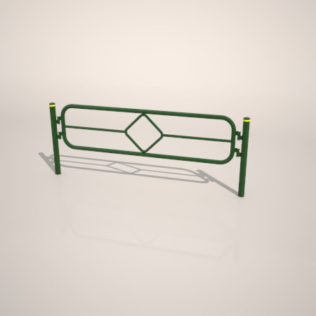 formZ 3D 道路 車両用防護柵 ガードフェンス ガードパイプ road guard pipe fence