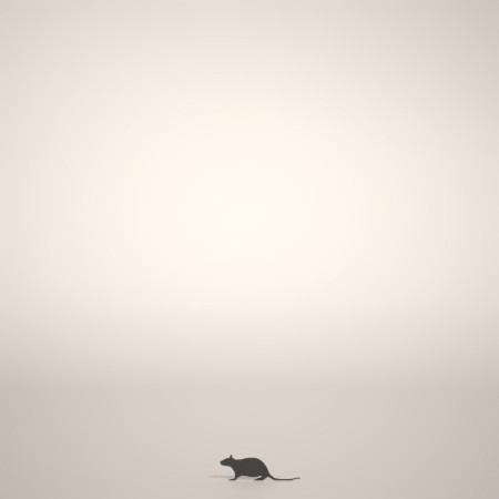 formZ 3D シルエット silhouette 動物 animal ネズミ 鼠 ねずみ マウス mouse