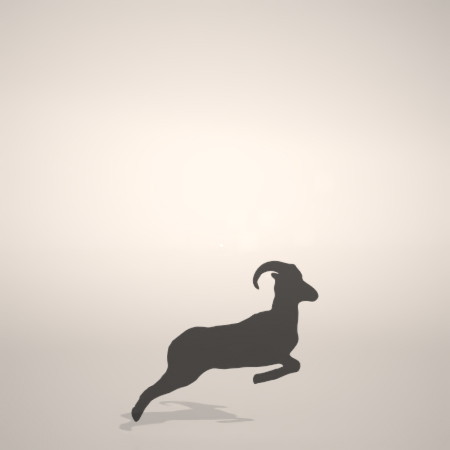 formZ 3D シルエット silhouette 動物 animal 羊 ひつじ ヒツジ 未