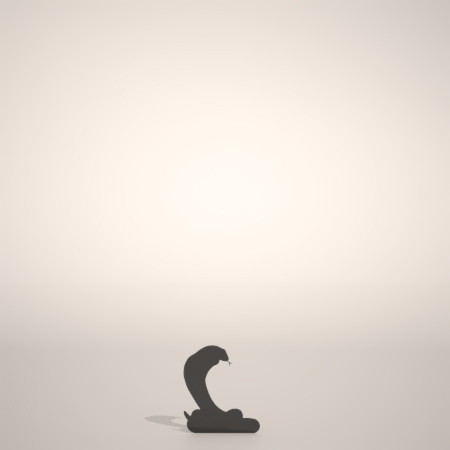 formZ 3D シルエット silhouette 動物 へび 蛇 巳 snake