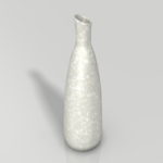 【インテリア雑貨】白い模様のある 一輪挿しの花瓶【formZ】 vase_0007
