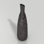 【インテリア雑貨】黒い模様のある 一輪挿しの花瓶【formZ】 vase_0008