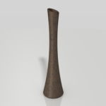 【インテリア雑貨】茶色い模様のある 一輪挿しの花瓶【formZ】 vase_0011