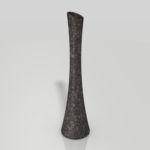 【インテリア雑貨】黒い模様のある 一輪挿しの花瓶【formZ】 vase_0012