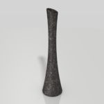 【インテリア雑貨】黒い模様のある 一輪挿しの花瓶【formZ】 vase_0012