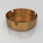 【インテリア雑貨】茶色い金属の灰皿【formZ】 ashtray_0015