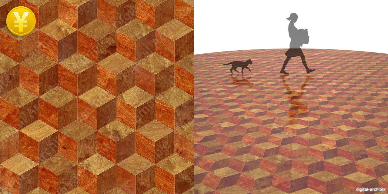 2D,テクスチャー,texture,JPEG,木質,floor,wooden flooring,wood,茶色,brown,花梨の寄木デザイン張りのフローリング,カリン,Pseudocydonia,木目,玉杢,珠杢