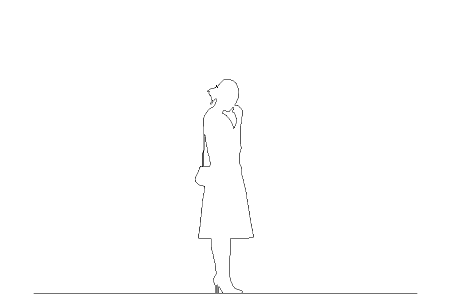 無料,商用可能,フリー素材,フリーデータ,AUTOCAD,DWG,DXF,シルエット,silhouette,woman,female,lady,ショルダーバッグを肩にかけたスカートを穿いた女性の2DCAD部品,skirt,パンプス,pumps,ハイヒール,肩掛け鞄,shoulder bag,カバン