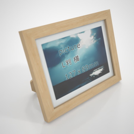 無料 商用可能 フリー素材 formZ 3D インテリア interior 雑貨 miscellaneous goods 額縁 picture frame ピクチャーフレーム art frame アートフレーム L判サイズ横 写真たて