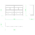 【2D部品】リビングボード【DXF/autocad DWG】 2di-cab_0001