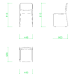 【2D部品】スチールパイプ椅子【DXF/autocad DWG】 2di-cha_0001