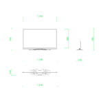 【2D部品】55インチのテレビ【DXF/autocad DWG】 2di-tv_0004
