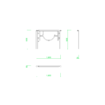 【2D部品】ガードパイプ(1m)【DXF/autocad DWG】 2dr-gpi_0017