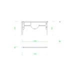 【2D部品】ガードパイプ(1.5m)【DXF/autocad DWG】 2dr-gpi_0018