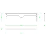 【2D部品】ガードパイプ(3m)【DXF/autocad DWG】 2dr-gpi_0020