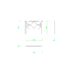 【2D部品】ガードパイプ(1m)【DXF/autocad DWG】 2dr-gpi_0021
