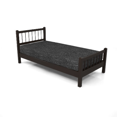 黒い シングルサイズのベッド,無料,商用可能,フリー素材,formZ,3D,インテリア,interior,家具,furniture,bed,single