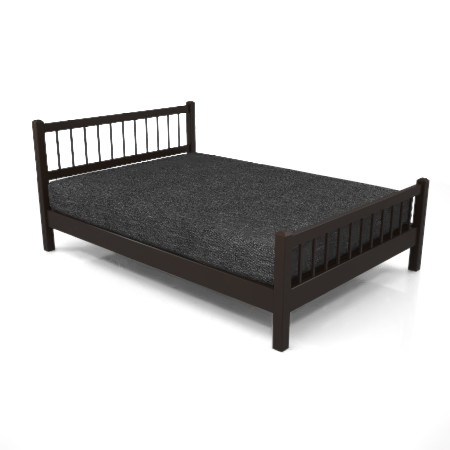 黒い ダブルサイズのベッド,無料,商用可能,フリー素材,formZ,3D,インテリア,interior,家具,furniture,bed,double