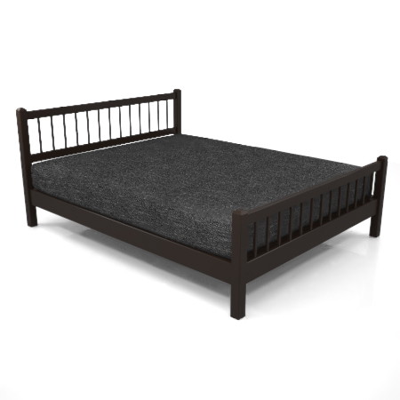 黒い クイーンサイズのベッド,無料,商用可能,フリー素材,formZ,3D,インテリア,interior,家具,furniture,bed,queen