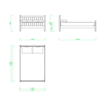 【2D部品】ダブルサイズのベッド【DXF/autocad DWG】 2di-bed_0003